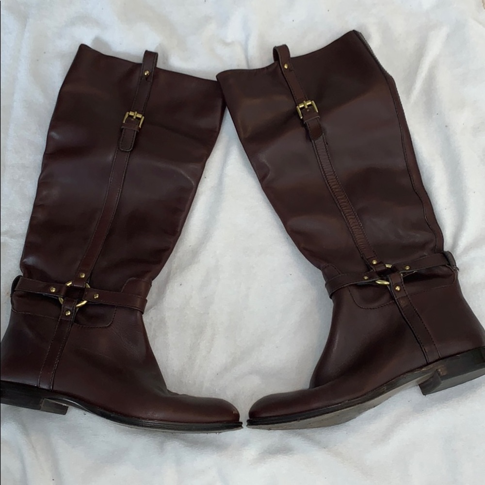 Coach brown riding boots